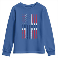 Norwegian Roots Half American Flag USA Norway Pride Youth Sweatshirt
