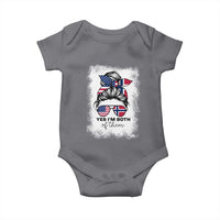 Yes I'm Both of Them Half Norwegian American Baby Onesie