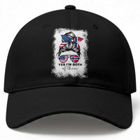 Yes I'm Both of Them Half Norwegian American Baseball Cap