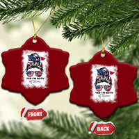 Yes I'm Both of Them Half Norwegian American Ceramic Ornament