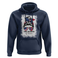 Yes I'm Both of Them Half Norwegian American Hoodie