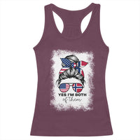 Yes I'm Both of Them Half Norwegian American Racerback Tank Top