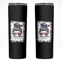 Yes I'm Both of Them Half Norwegian American Skinny Tumbler