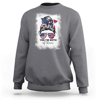 Yes I'm Both of Them Half Norwegian American Sweatshirt