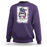 Yes I'm Both of Them Half Norwegian American Sweatshirt