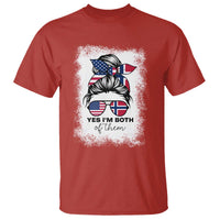Yes I'm Both of Them Half Norwegian American T Shirt