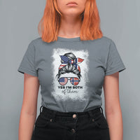 Yes I'm Both of Them Half Norwegian American T Shirt For Women