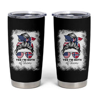 Yes I'm Both of Them Half Norwegian American Tumbler Cup