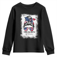 Yes I'm Both of Them Half Norwegian American Youth Sweatshirt