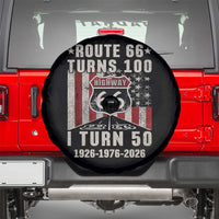 Highway 66 Turn 100 I Turn 50 Spare Tire Cover Vintage 1976 Born American Road Sign Centennial 2026