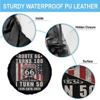 Highway 66 Turn 100 I Turn 50 Spare Tire Cover Vintage 1976 Born American Road Sign Centennial 2026