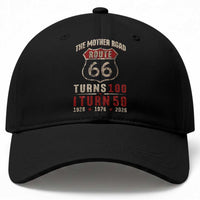 Highway 66 Turn 100 I Turn 50 Baseball Cap Vintage 1976 Road Sign 50 Year Old Gift 2026