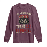 Highway 66 Turn 100 I Turn 50 Long Sleeve Shirt Vintage 1976 Road Sign 50 Year Old Gift 2026