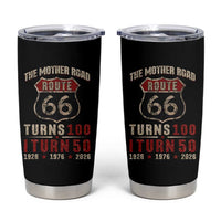 Highway 66 Turn 100 I Turn 50 Tumbler Cup Vintage 1976 Road Sign 50 Year Old Gift 2026