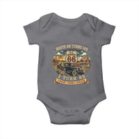 Route Highway 66 Turns 100 I Turn 65 Baby Onesie Vintage 1961 Road Sign Antique Car Lover 65th Birthday Gift