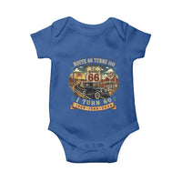 Route Highway 66 Turns 100 I Turn 60 Baby Onesie Vintage 1966 Road Sign Antique Car Lover 60th Birthday Gift