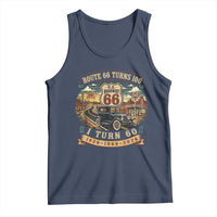 Route Highway 66 Turns 100 I Turn 60 Tank Top Vintage 1966 Road Sign Antique Car Lover 60th Birthday Gift