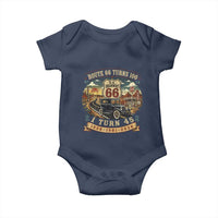 Route Highway 66 Turns 100 I Turn 45 Baby Onesie Vintage 1981 Road Sign Antique Car Lover 45th Birthday Gift