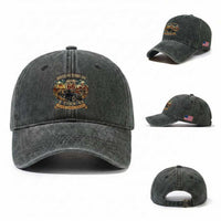 Route Highway 66 Turns 100 I Turn 45 Washed Cotton Baseball Cap Vintage 1981 Road Sign Antique Car Lover 45th Birthday Gift