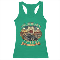 Route Highway 66 Turns 100 I Turn 35 Racerback Tank Top Vintage 1991 Road Sign Antique Car Lover 35th Birthday Gift