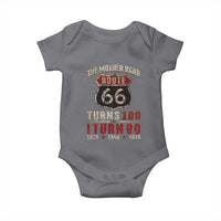 Route Highway 66 Turns 100 I Turn 80 Baby Onesie Vintage 1946 Road Sign 80th Birthday Gift