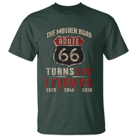 Route Highway 66 Turns 100 I Turn 80 T Shirt Vintage 1946 Road Sign 80th Birthday Gift