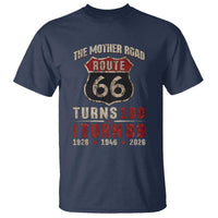 Route Highway 66 Turns 100 I Turn 80 T Shirt Vintage 1946 Road Sign 80th Birthday Gift