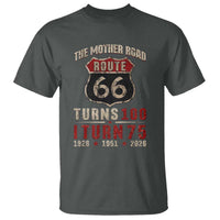 Route Highway 66 Turns 100 I Turn 75 T Shirt Vintage 1951 Road Sign 75th Birthday Gift