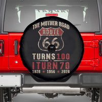 Route Highway 66 Turns 100 I Turn 70 Spare Tire Cover Vintage 1956 Road Sign 70th Birthday Gift