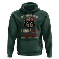 Route Highway 66 Turns 100 I Turn 70 Hoodie Vintage 1956 Road Sign 70th Birthday Gift