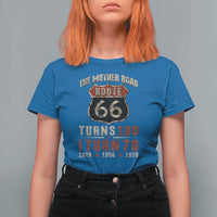 Route Highway 66 Turns 100 I Turn 70 T Shirt For Women Vintage 1956 Road Sign 70th Birthday Gift
