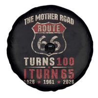 Route Highway 66 Turns 100 I Turn 65 Spare Tire Cover Vintage 1961 Road Sign 65th Birthday Gift