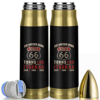 Route Highway 66 Turns 100 I Turn 60 Bullet Tumbler Vintage 1966 Road Sign 60th Birthday Gift