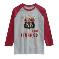 Route Highway 66 Turns 100 I Turn 60 Raglan Shirt Vintage 1966 Road Sign 60th Birthday Gift