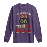 Route Highway 66 Turns 100 I Turn 55 Long Sleeve Shirt Vintage 1971 Road Sign 55th Birthday Gift
