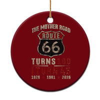 Route Highway 66 Turns 100 I Turn 45 Ceramic Ornament Vintage 1981 Road Sign 45th Birthday Gift