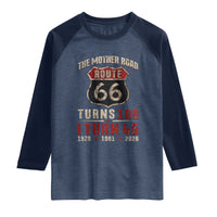 Route Highway 66 Turns 100 I Turn 45 Raglan Shirt Vintage 1981 Road Sign 45th Birthday Gift