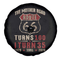 Route Highway 66 Turns 100 I Turn 35 Spare Tire Cover Vintage 1991 Road Sign 35th Birthday Gift