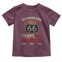 Route Highway 66 Turns 100 I Turn 35 Toddler T Shirt Vintage 1991 Road Sign 35th Birthday Gift