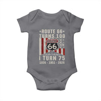 Route Highway 66 Turns 100 I Turn 75 Baby Onesie Vintage 1951 Born American Road Sign 75th Birthday Gift