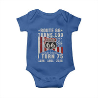 Route Highway 66 Turns 100 I Turn 75 Baby Onesie Vintage 1951 Born American Road Sign 75th Birthday Gift
