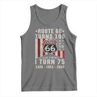 Route Highway 66 Turns 100 I Turn 75 Tank Top Vintage 1951 Born American Road Sign 75th Birthday Gift