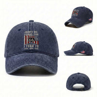 Route Highway 66 Turns 100 I Turn 70 Washed Cotton Baseball Cap Vintage 1956 Born American Road Sign 70th Birthday Gift