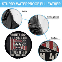 Route Highway 66 Turns 100 I Turn 40 Spare Tire Cover Vintage 1986 Born American Road Sign 40th Birthday Gift