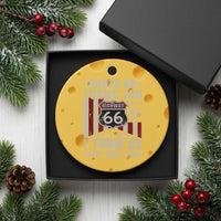 Route Highway 66 Turns 100 I Turn 35 Ceramic Ornament Vintage 1991 Born American Road Sign 35th Birthday Gift