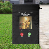 Funny Santa Jesus Video Call Garden Flag - Wonder Print Shop