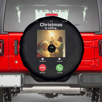 Funny Santa Jesus Video Call Spare Tire Cover - Wonder Print Shop