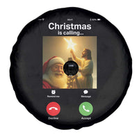 Funny Santa Jesus Video Call Spare Tire Cover - Wonder Print Shop
