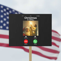 Funny Santa Jesus Video Call Protest Sign - Wonder Print Shop