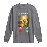 Funny Santa Jesus Video Call Long Sleeve Shirt - Wonder Print Shop